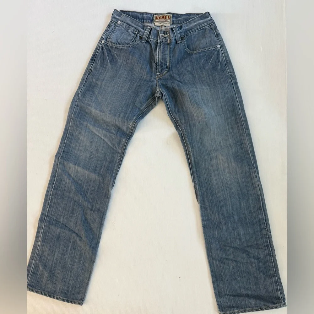 Levi’s 514 Jeans Mens 31‎ x 32 Blue Slim Straight Flap Pocket Denim